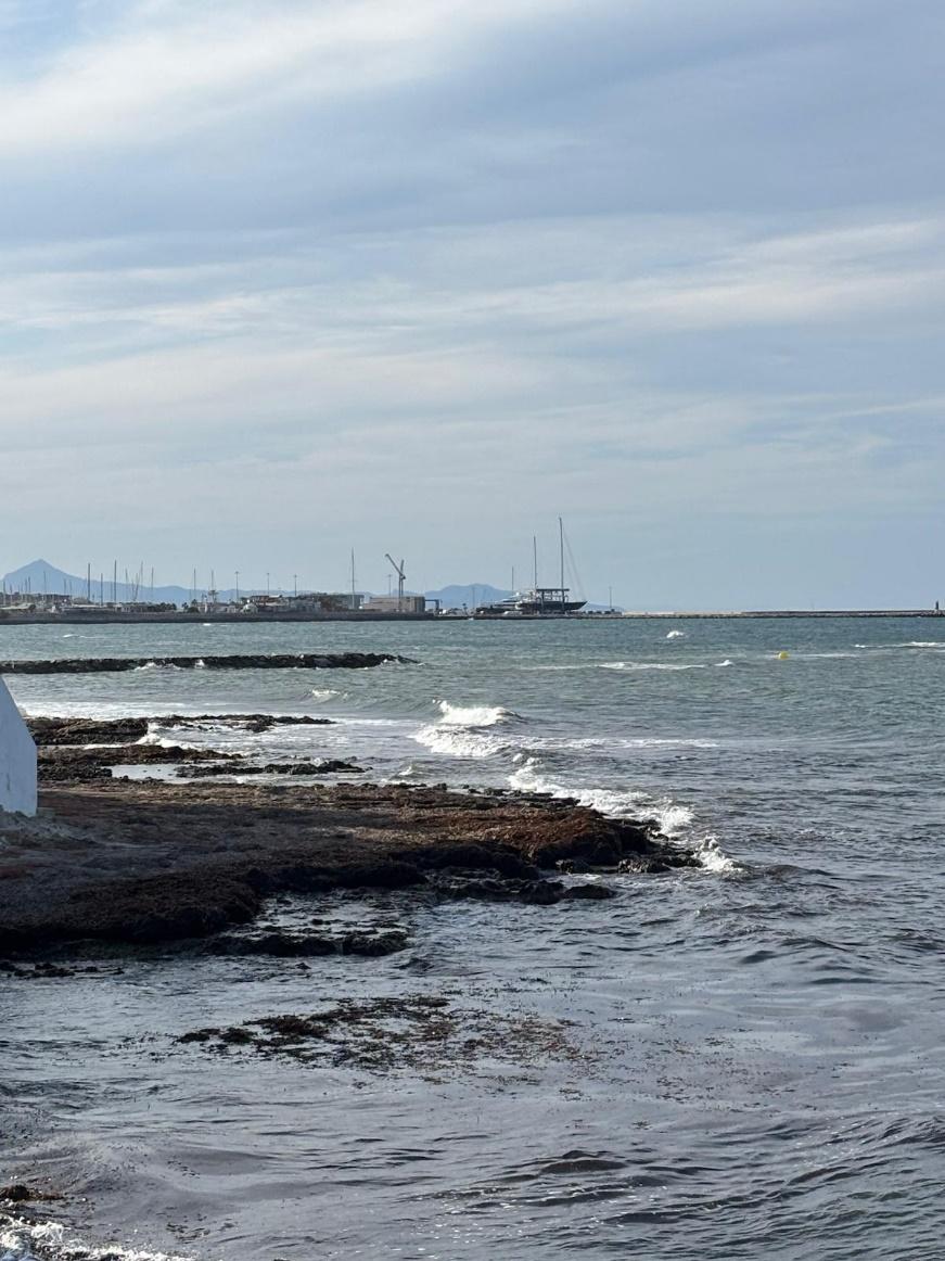 Uitzicht over de baai van Dénia met de haven in de verte