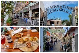 De gezellige Magazinos foodhall in Dénia